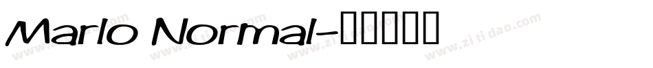 Marlo Normal字体转换